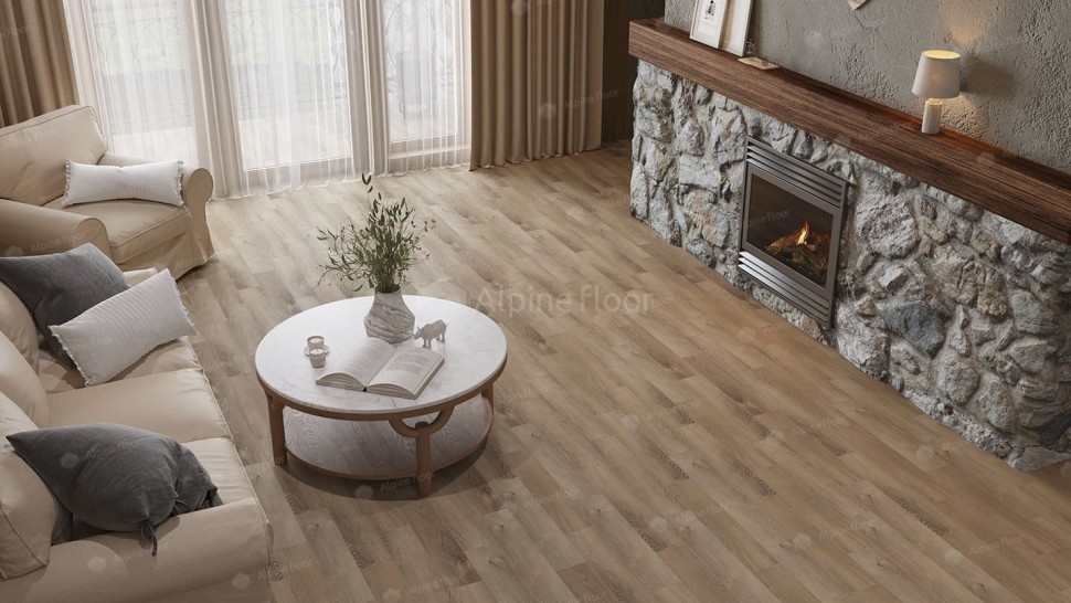 Виниловая плитка "Alpine Floor" Parquet LVT Дуб Синистра (590*118*2,5 мм) — купить в Березниках