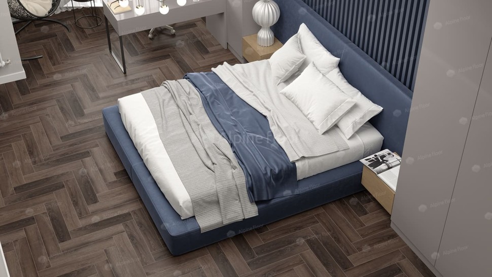 Виниловая плитка "Alpine Floor" Parquet LVT Фафнир (590*118*2,5 мм) — купить в Березниках