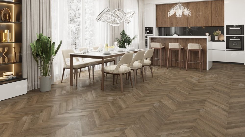 LVT плитка "Alpine Floor" Дуб Насыщенный (555*127*2,5 мм) — купить в Березниках