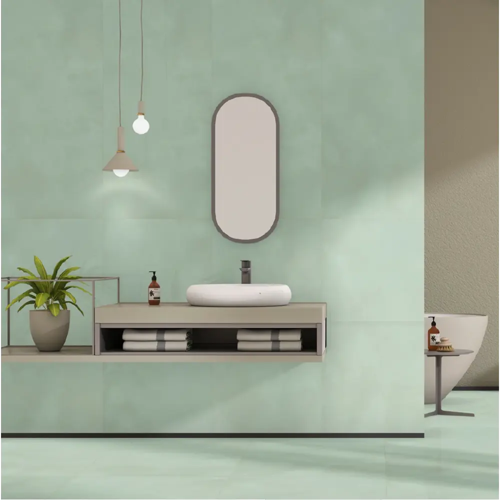 Керамогранит "Sonex" Cloudy Lucite Teal Matt матовый 60x120см цвет светло-зеленый — купить в Березниках