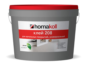 Клей для гибких напольных покрытий "Homakoll" 208 1,3 кг