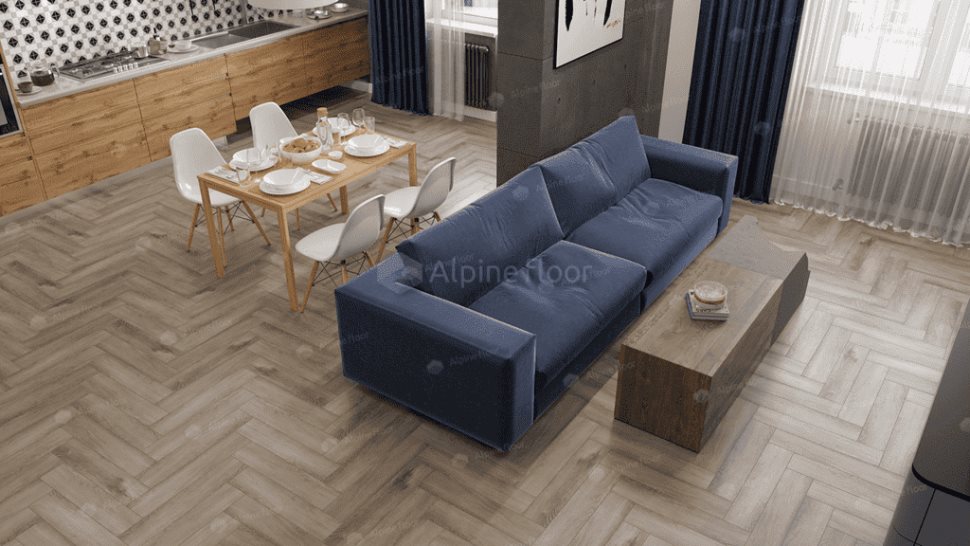 Виниловый ламинат "Alpine Floor" Parquet Light Дуб Исида (600*125*4 мм) — купить в Березниках