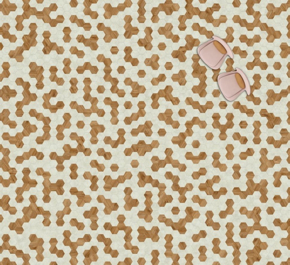 Виниловая плитка "Moduleo" Moods Hexagon 322 (226,32*196*2,5 мм) — купить в Березниках