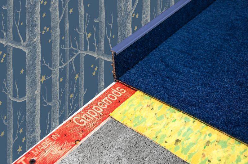 Плинтус для ковролина "Korner" Listwa синий (2500*13,8*50 мм) — купить в Березниках