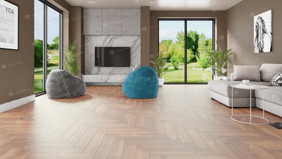 Виниловая плитка "Alpine Floor" Parquet LVT Дуб Royal (590*118*2,5 мм) — купить в Березниках