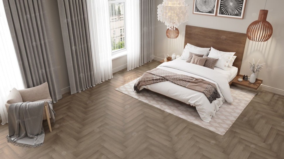 Виниловая плитка "Alpine Floor" Parquet LVT Дуб Насыщенный (590*118*2,5 мм) — купить в Березниках