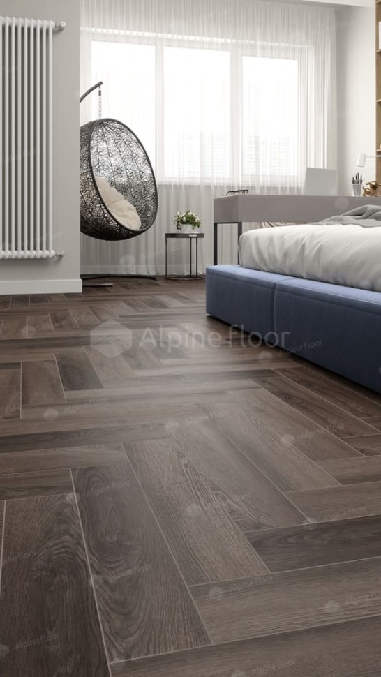 Виниловая плитка "Alpine Floor" Parquet LVT Фафнир (590*118*2,5 мм) — купить в Березниках