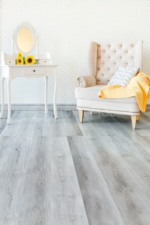 Кварцвиниловая плитка "Alpine Floor" Дуб Пепельный  (1219*184*2мм) — купить в Березниках