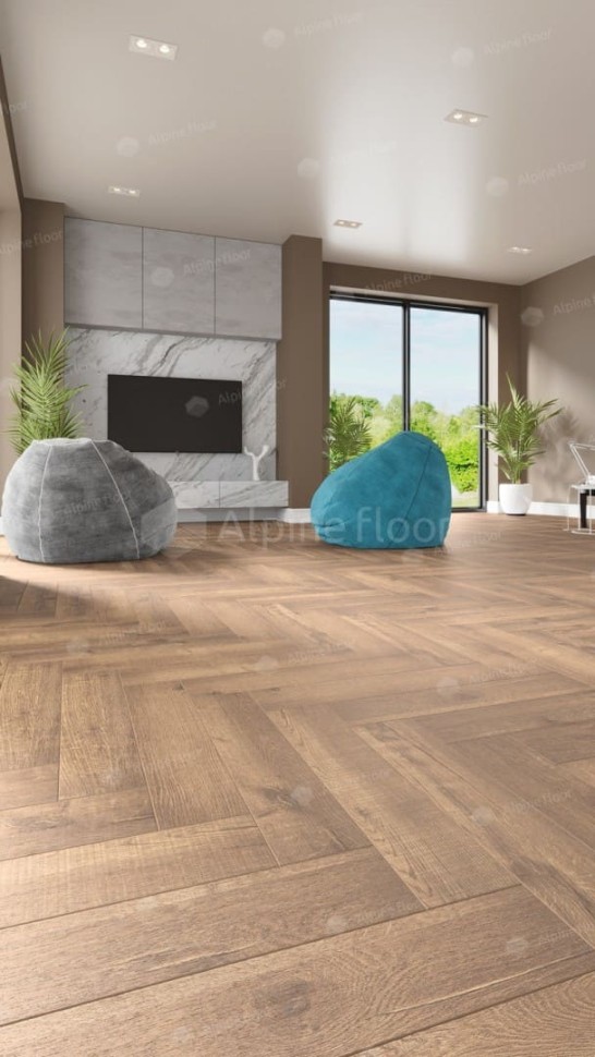 Виниловая плитка "Alpine Floor" Parquet LVT Дуб Royal (590*118*2,5 мм) — купить в Березниках