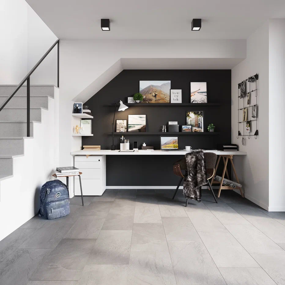 SPC ламинат "Invictus" Groovy Granite Steel (603*298*6мм) — купить в Березниках