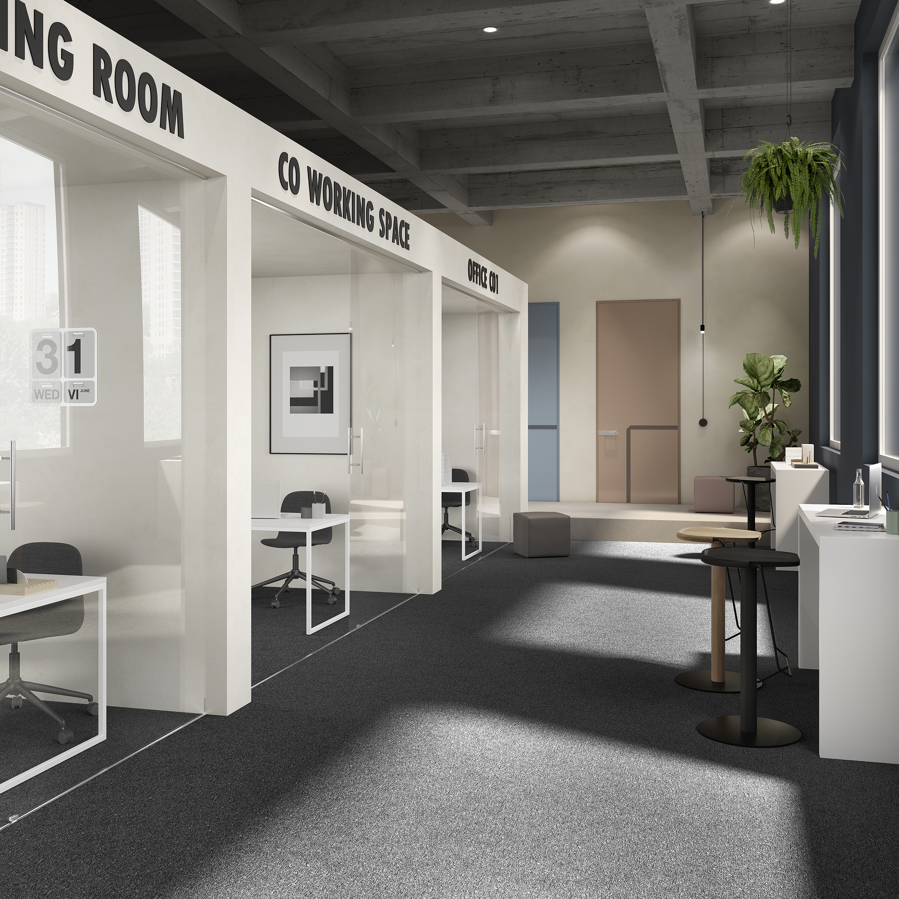 Ковровая плитка Medusa Tile 99 (500*500*5 мм) — купить в Березниках