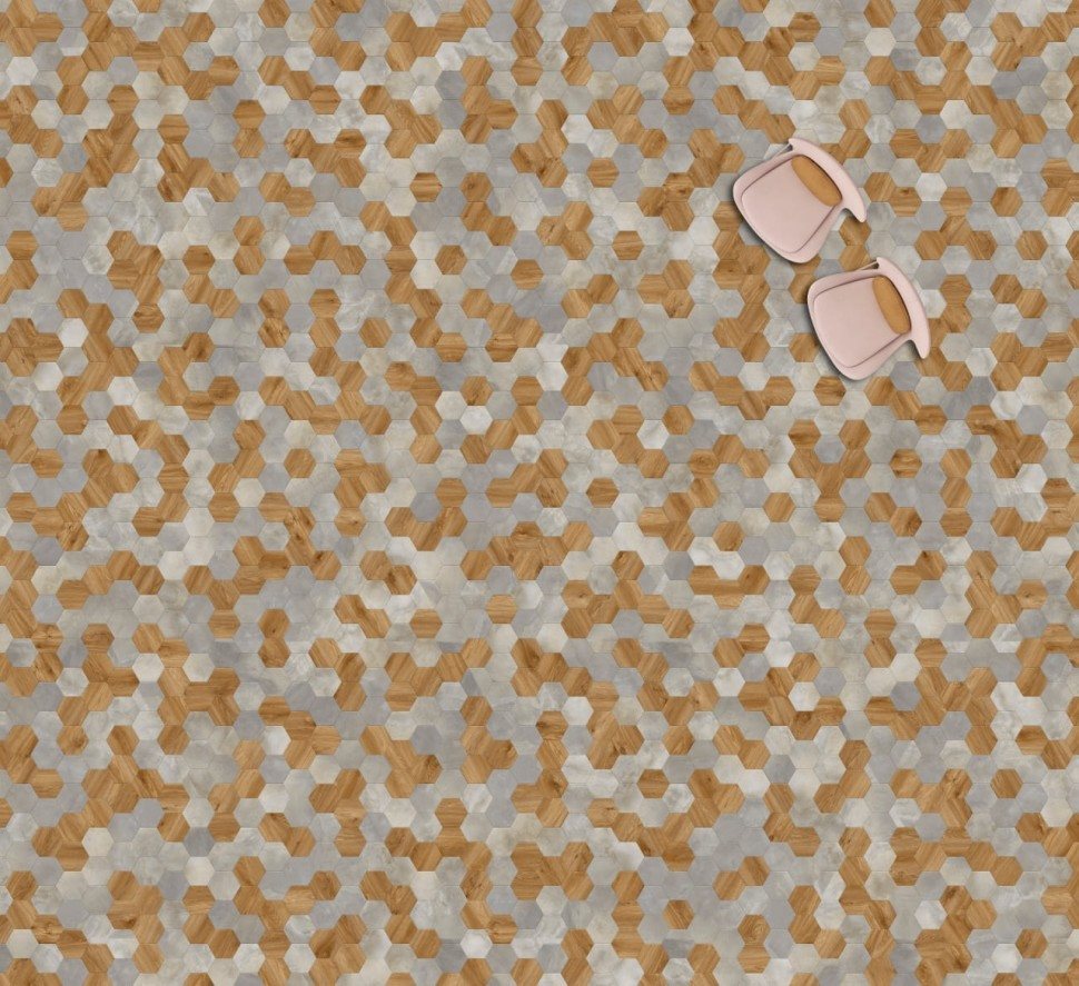 Виниловая плитка "Moduleo" Moods Hexagon 334 (226,32*196*2,5 мм) — купить в Березниках