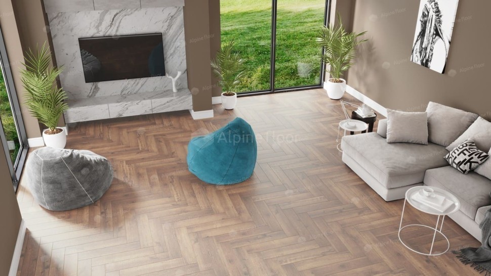 Виниловая плитка "Alpine Floor" Parquet LVT Дуб Royal (590*118*2,5 мм) — купить в Березниках