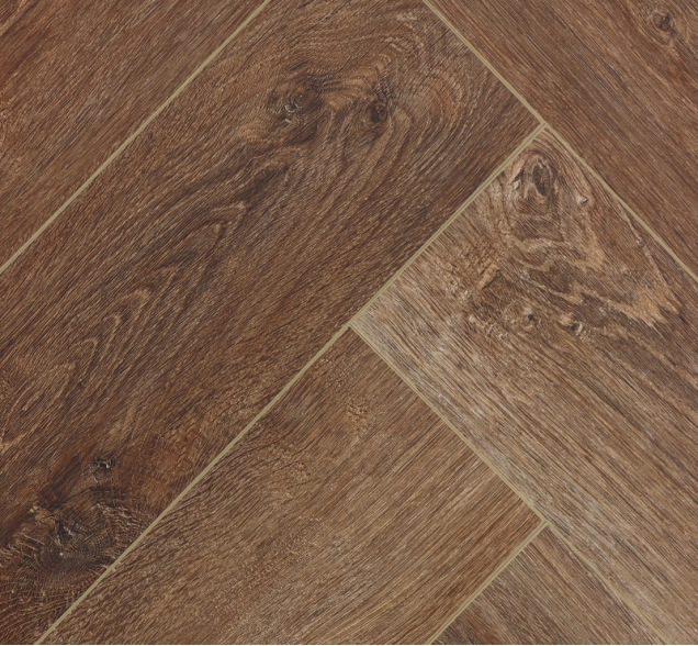 Виниловый ламинат SPC "Cronafloor" Herringbone Дуб Тулуза (640*128*4,5 мм) — купить в Березниках