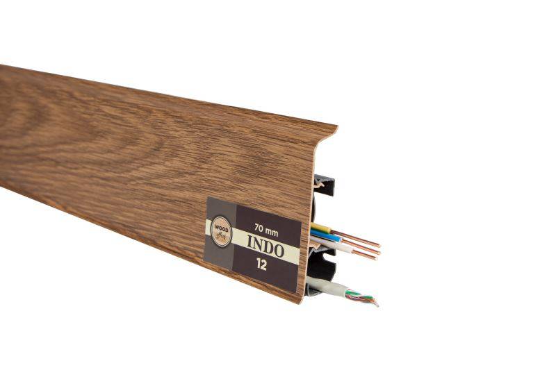 Плинтус "Arbiton" Indo Дуб Темный (2500*26*70 мм) — купить в Березниках