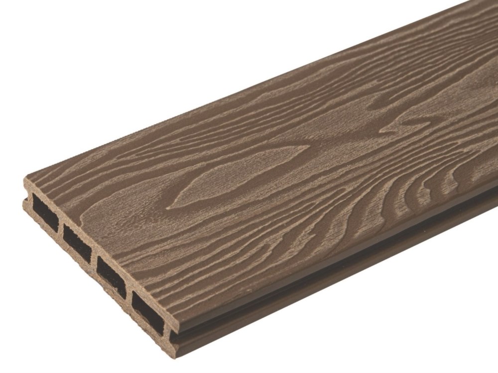 Террасная доска орех TalverWood 150*25мм 3D текстура дерева брашинг — купить в Березниках