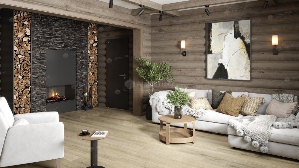 SPC Ламинат "Alpine Floor" Дуб сливочный (1220*183*8 мм) — купить в Березниках