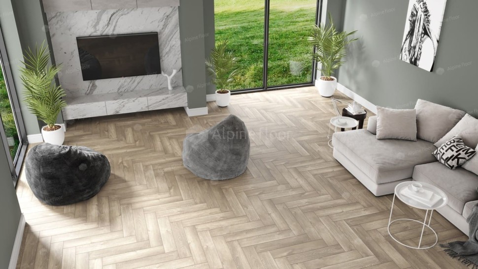 Виниловая плитка "Alpine Floor" Parquet LVT Дуб Натуральный Отбеленный (590*118*2,5 мм) — купить в Березниках