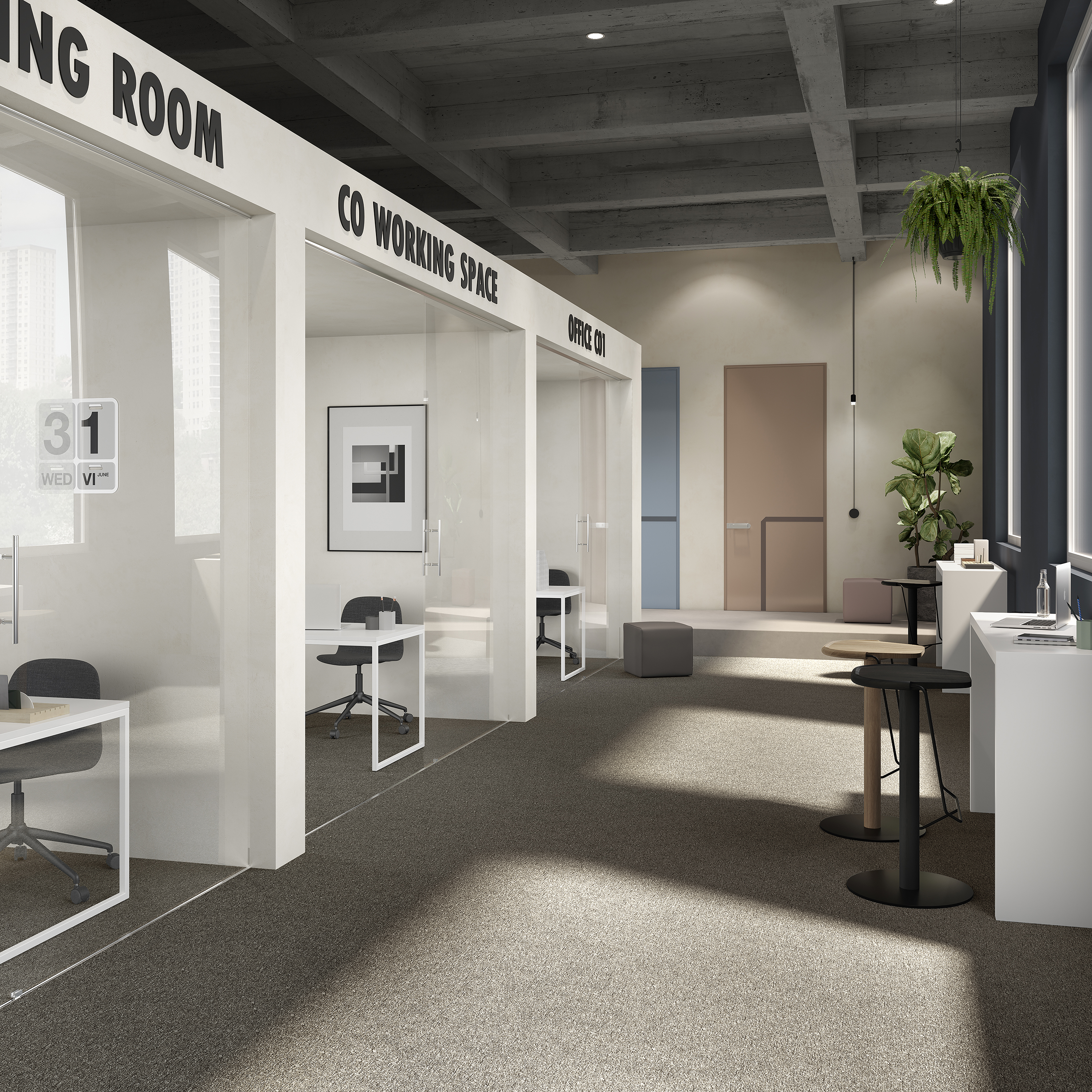 Ковровая плитка Medusa Tile 43 (500*500*5 мм) — купить в Березниках