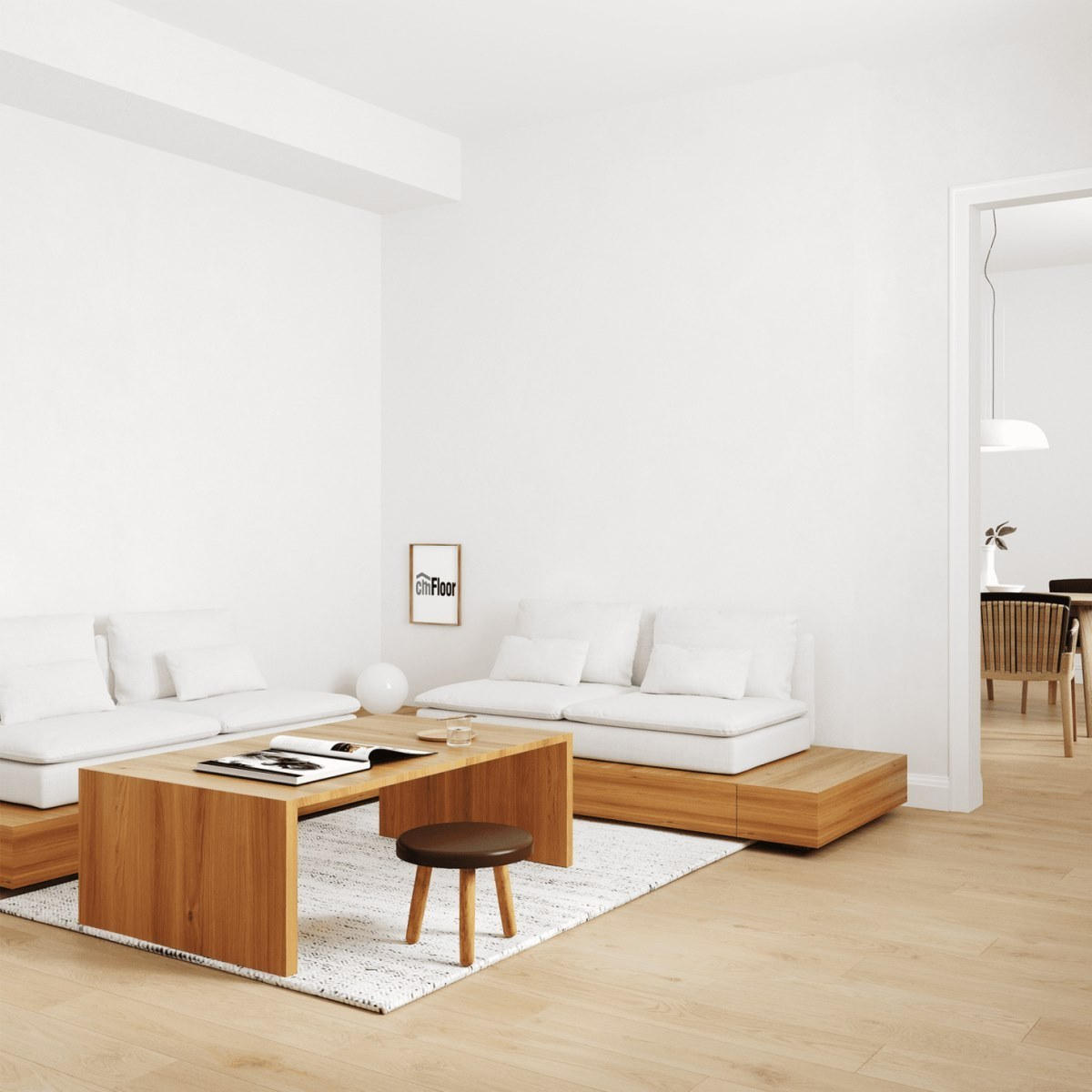 Виниловое напольное покрытие ScandiWood 19 Дуб Шампань (180*1220*5 мм) — купить в Березниках