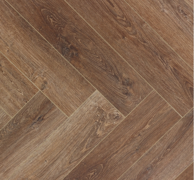 Виниловый ламинат SPC "Cronafloor" Herringbone Дуб Тулуза (640*128*4,5 мм) — купить в Березниках