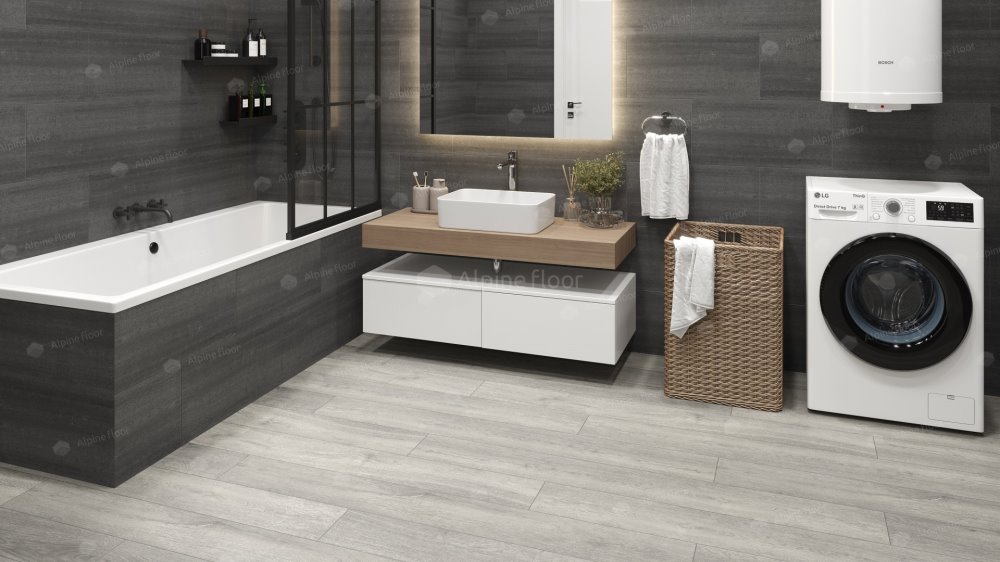 SPC Ламинат "Alpine Floor" Дуб платина (1524*180*8 мм) — купить в Березниках