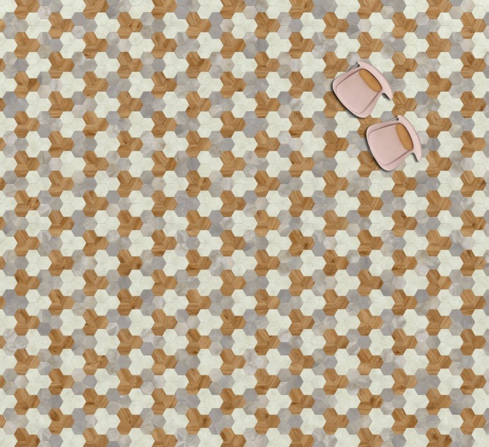 Виниловая плитка "Moduleo" Moods Hexagon 351 (226,32*196*2,5 мм) — купить в Березниках