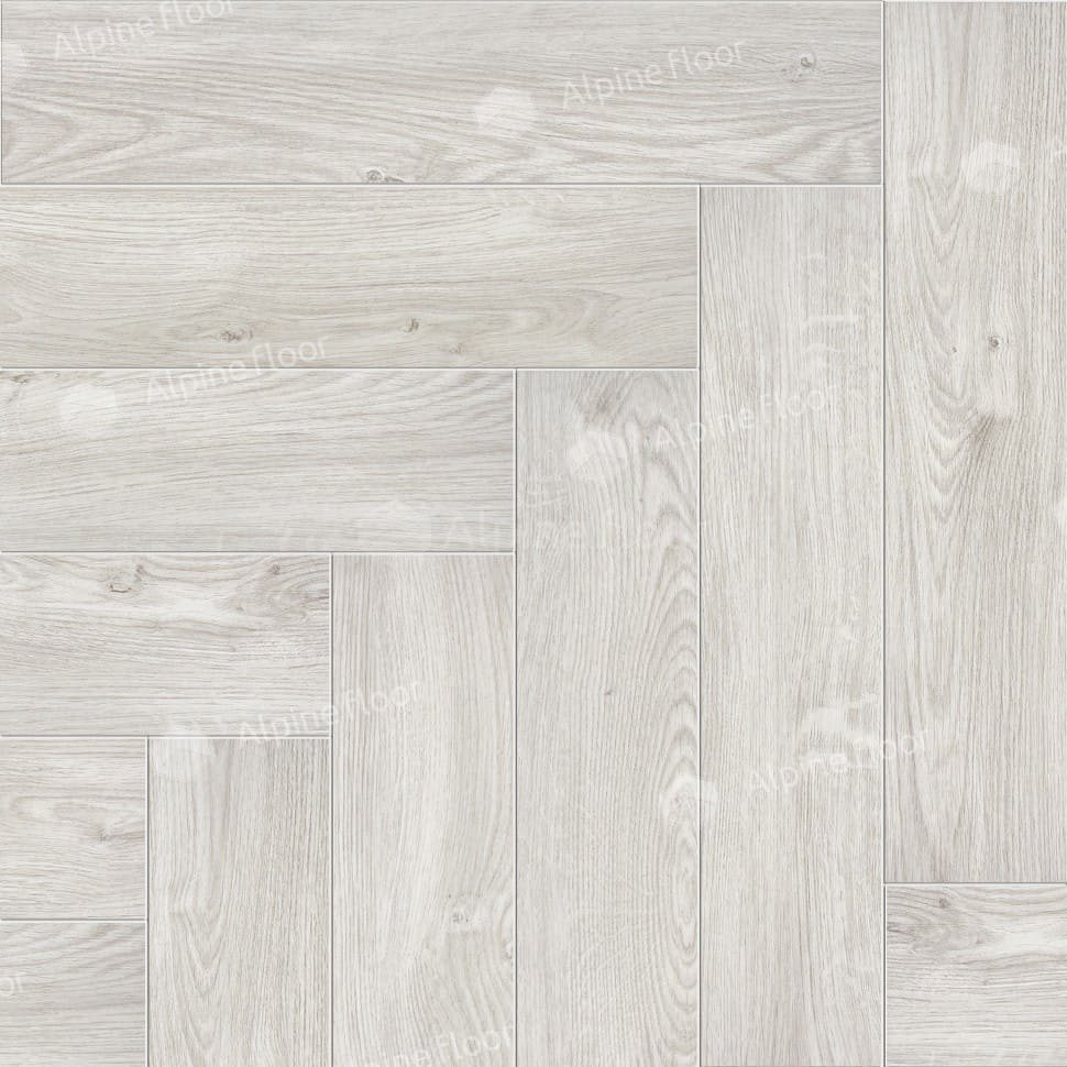 Виниловая плитка "Alpine Floor" Parquet LVT Снежный (590*118*2,5 мм) — купить в Березниках