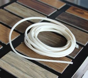 Декоративная вставка для ПВХ плитки белая