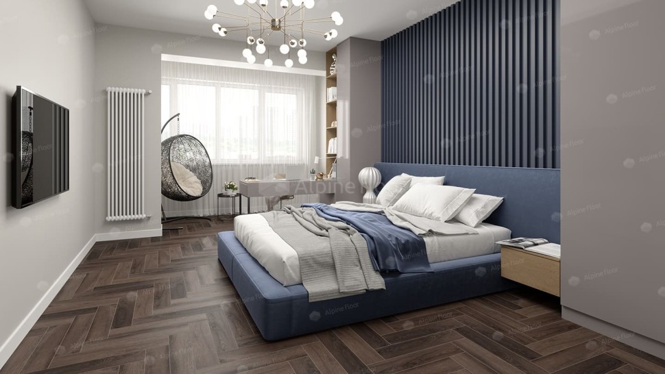 Виниловая плитка "Alpine Floor" Parquet LVT Фафнир (590*118*2,5 мм) — купить в Березниках