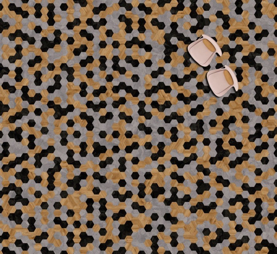 Виниловая плитка "Moduleo" Moods Hexagon 343 (226,32*196*2,5 мм) — купить в Березниках