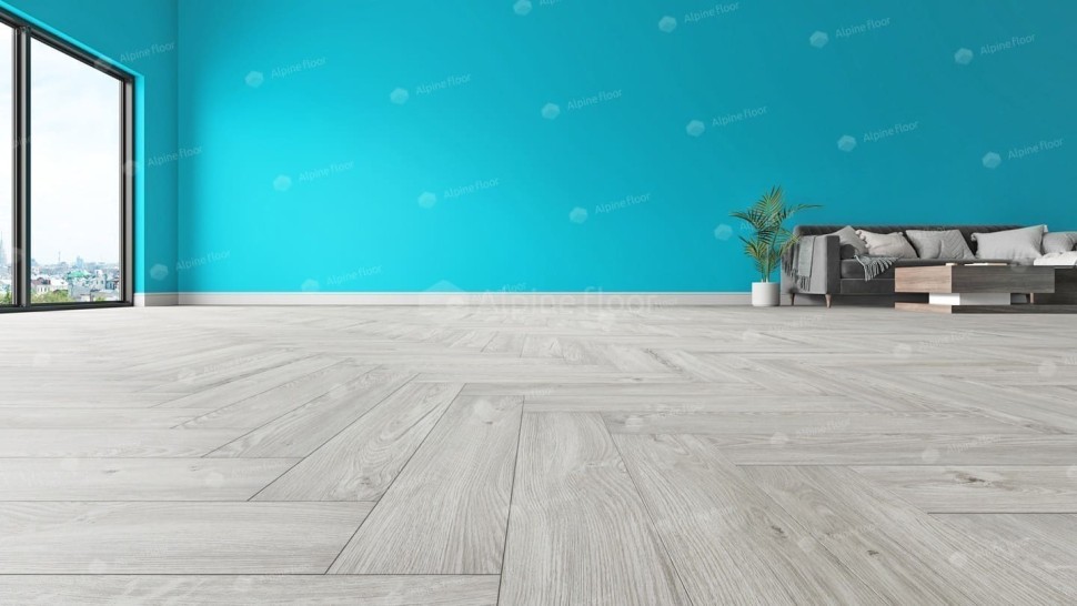 Виниловая плитка "Alpine Floor" Parquet LVT Снежный (590*118*2,5 мм) — купить в Березниках