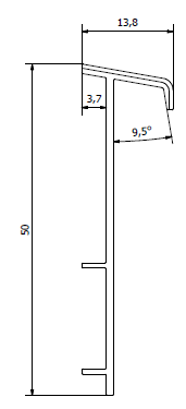 Плинтус для ковролина "Korner" Listwa зеленый (2500*13,8*50 мм) — купить в Березниках