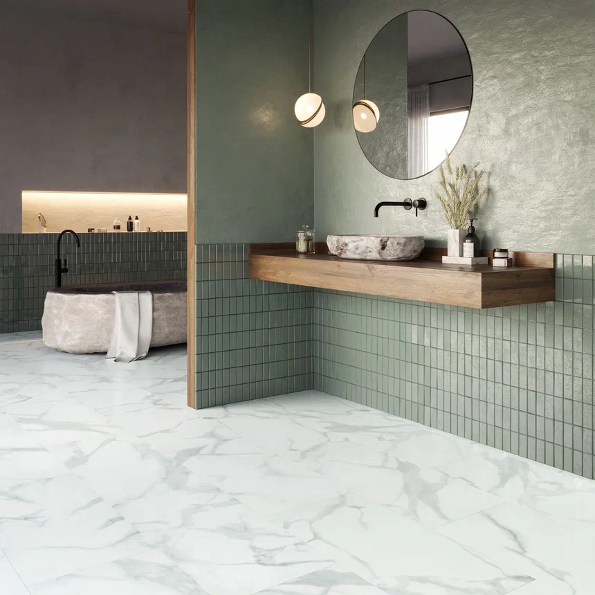 SPC ламинат "Invictus" Pure Marble Snow (907*450*4мм) — купить в Березниках