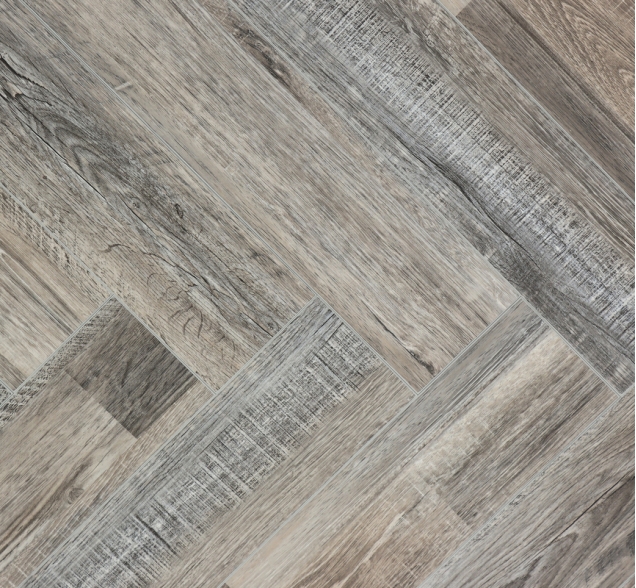 Виниловый ламинат SPC "Cronafloor" Herringbone Дуб Реймс (640*128*4,5 мм) — купить в Березниках