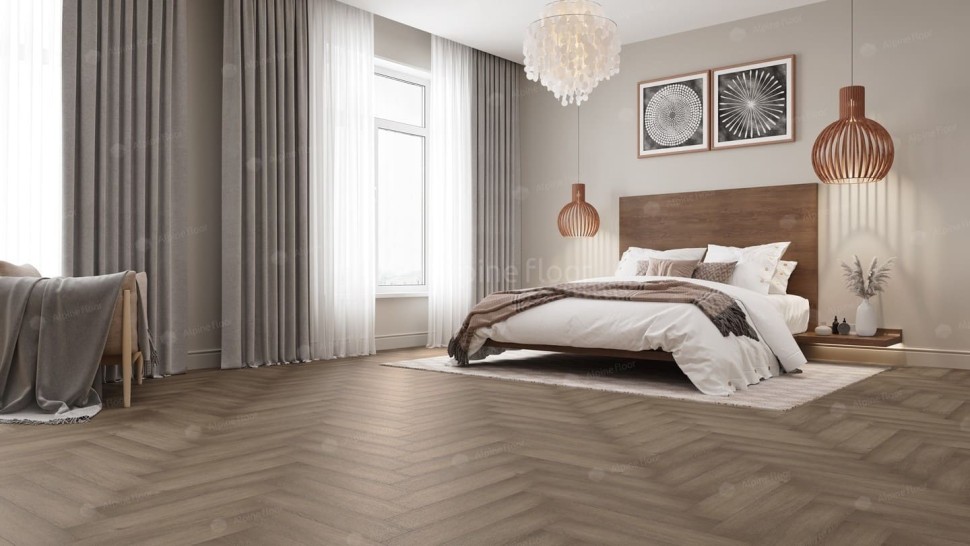 Виниловая плитка "Alpine Floor" Parquet LVT Дуб Насыщенный (590*118*2,5 мм) — купить в Березниках