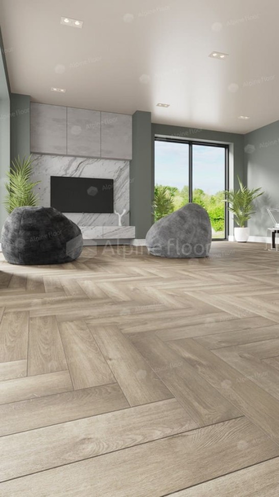 Виниловая плитка "Alpine Floor" Parquet LVT Дуб Натуральный Отбеленный (590*118*2,5 мм) — купить в Березниках