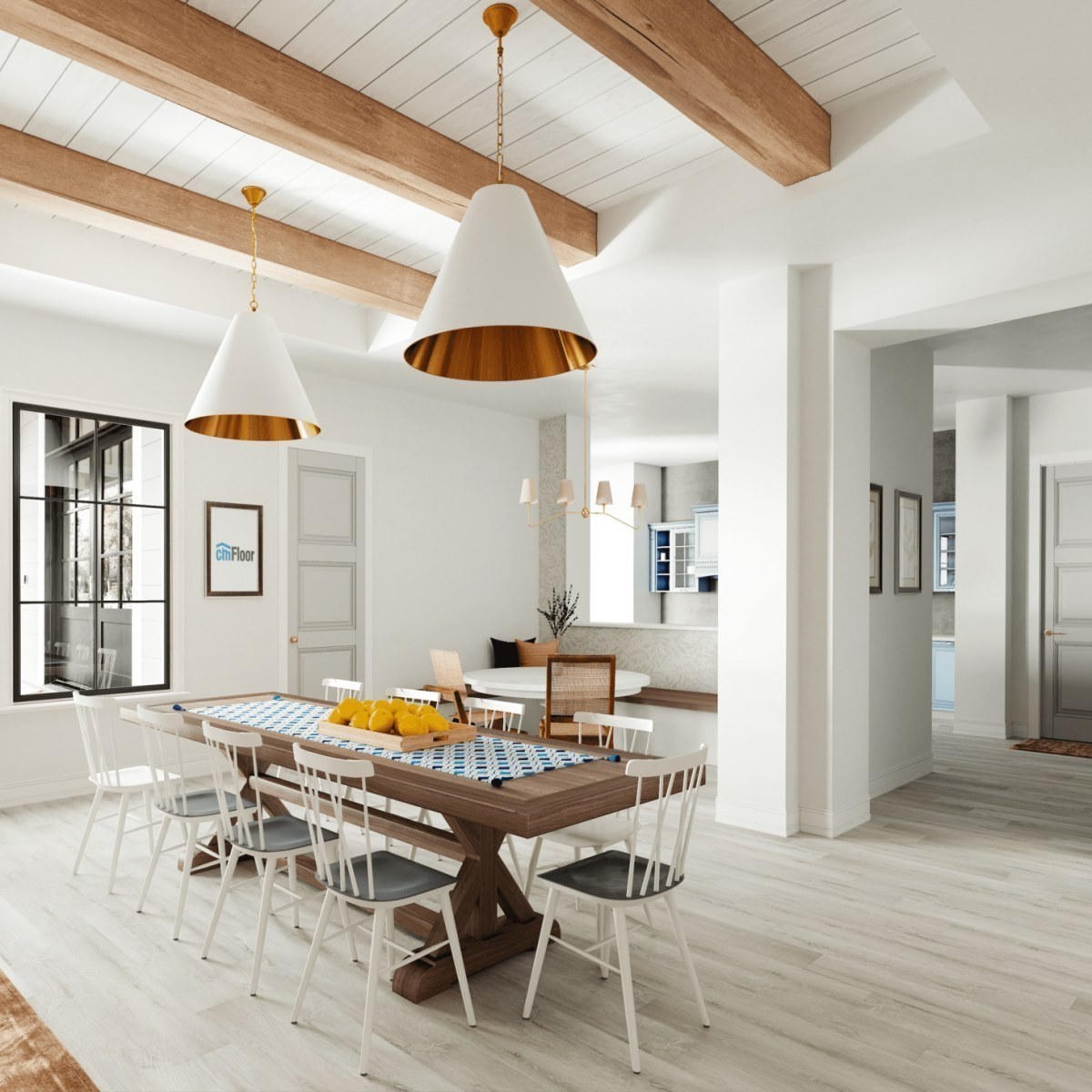 Виниловое напольное покрытие ScandiWood 05 Дуб Ледяной (180*1220*5 мм) — купить в Березниках