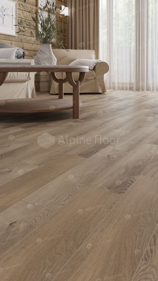 Виниловая плитка "Alpine Floor" Parquet LVT Дуб Синистра (590*118*2,5 мм) — купить в Березниках