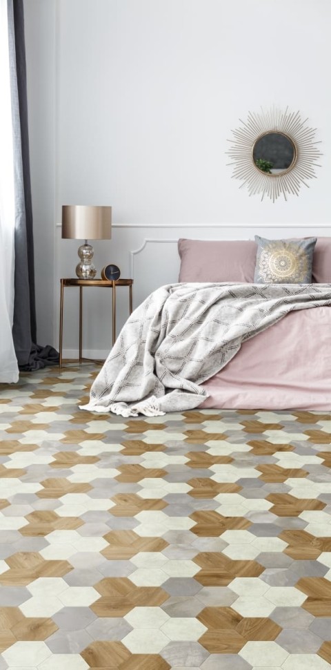 Виниловая плитка "Moduleo" Moods Hexagon 351 (226,32*196*2,5 мм) — купить в Березниках