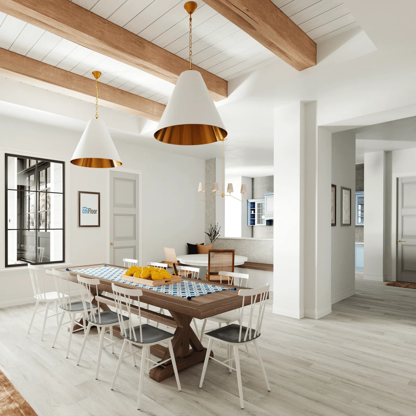 SPC плитка для пола Дуб Ледяной (1220*180*4 мм) — купить в Березниках