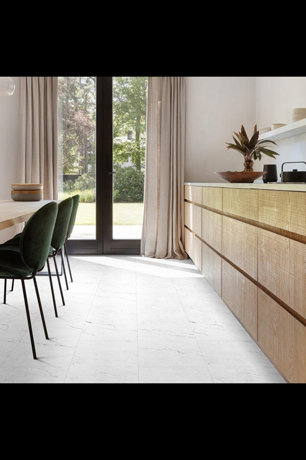 Замковая ПВХ плитка Carrara Marble 112 (610*303*5 мм) — купить в Березниках