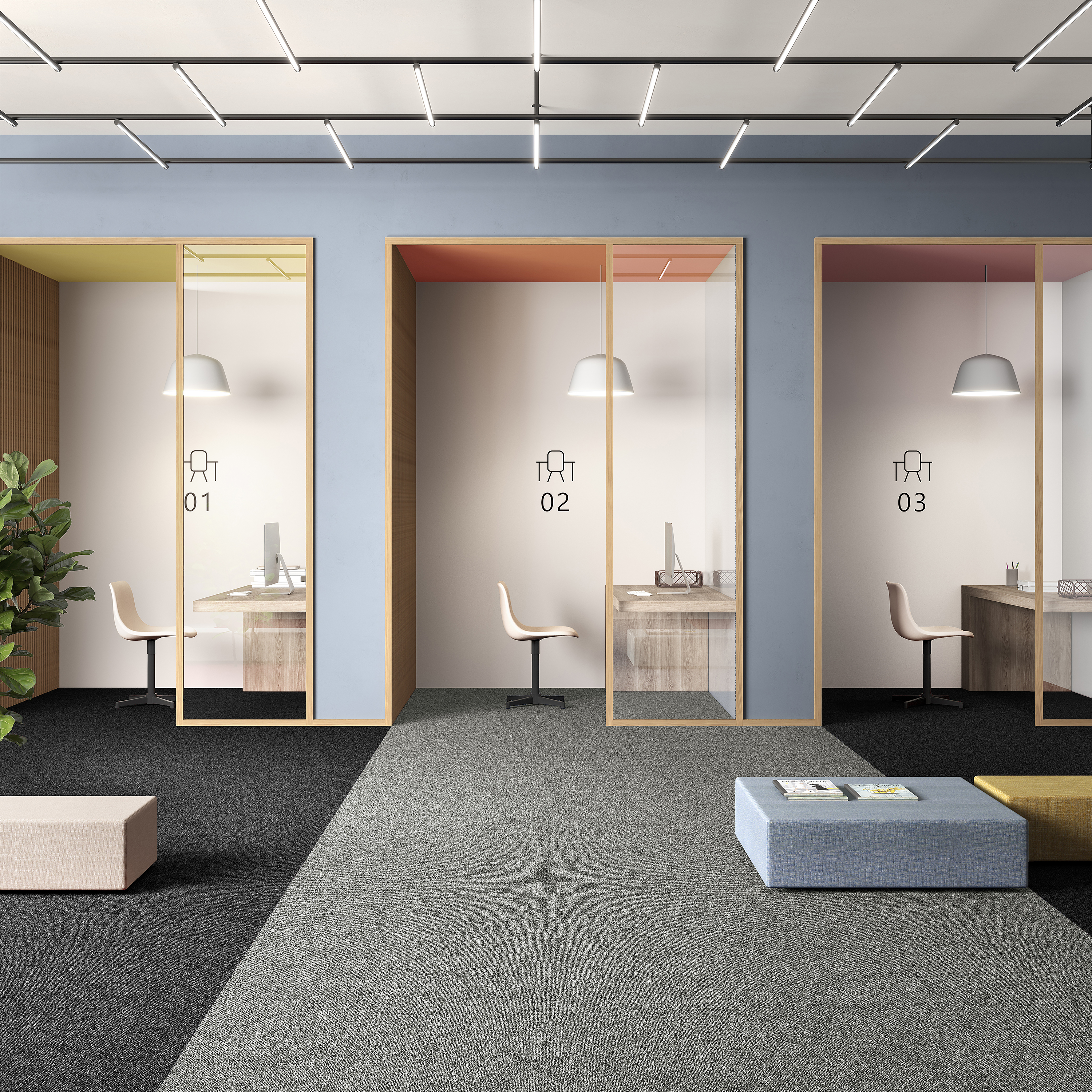 Ковровая плитка Medusa Tile 94 (500*500*5 мм) — купить в Березниках