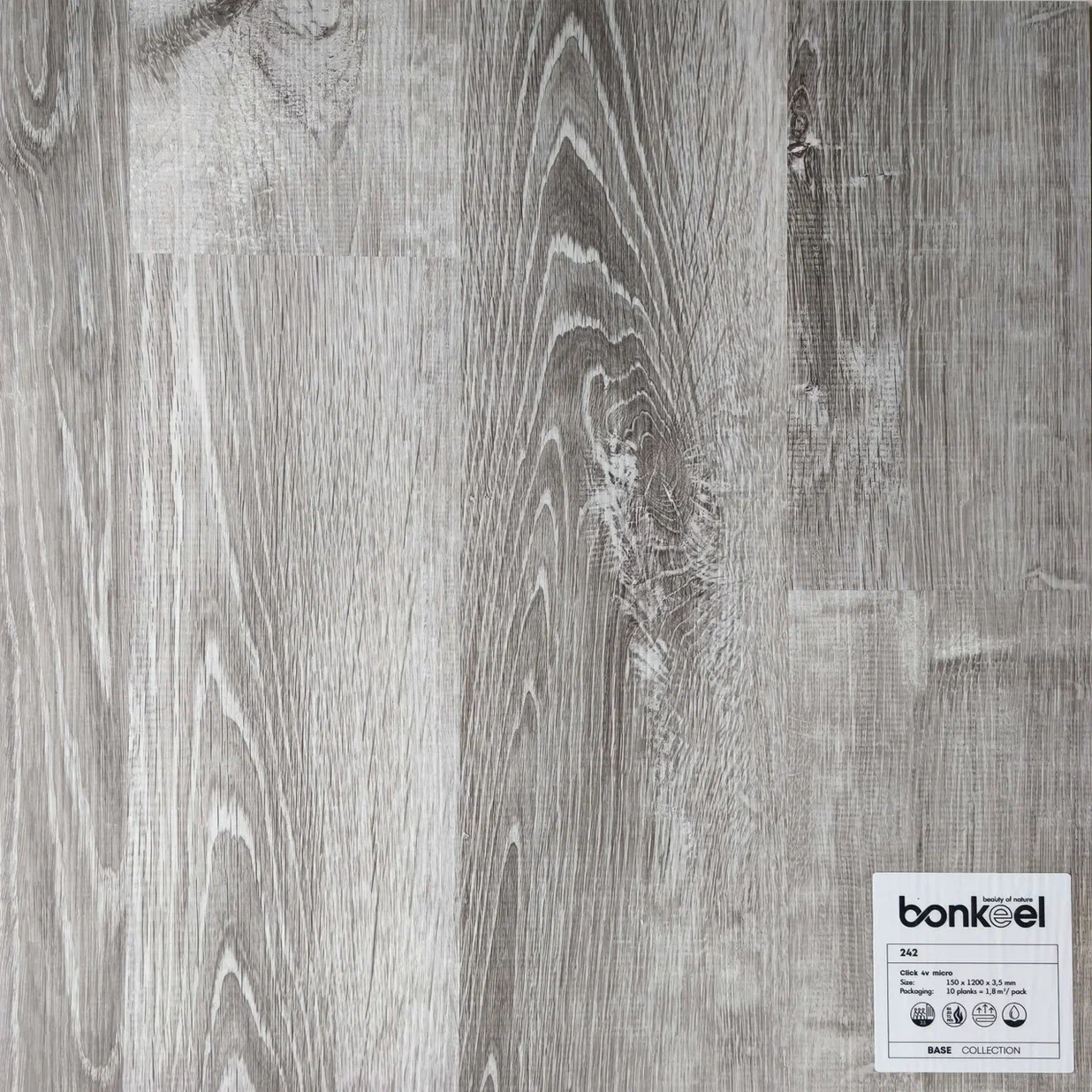 Плитка ПВХ "Bonkeel" Base New 242 (1220*150*3,5 мм) — купить в Березниках