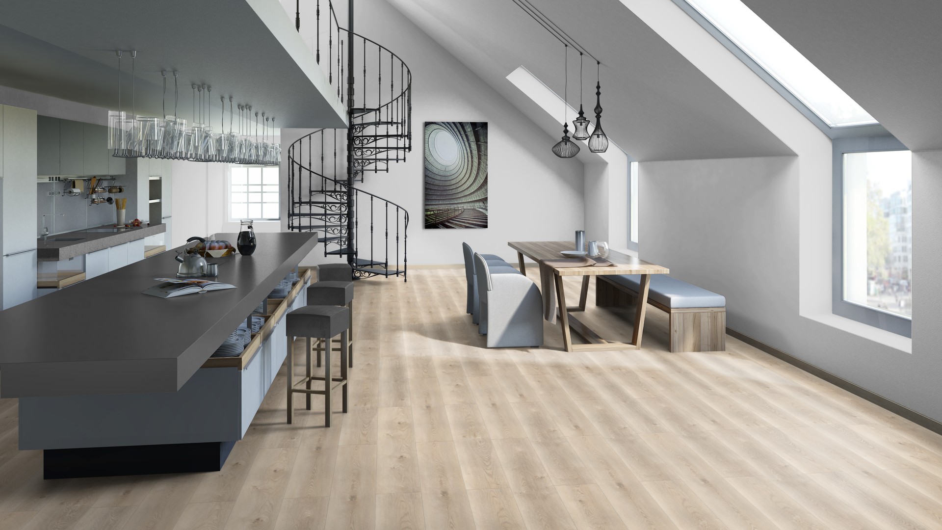 SPC ламинат "Tarkett" Deep House Sean (1400*225*4,6 мм) — купить в Березниках