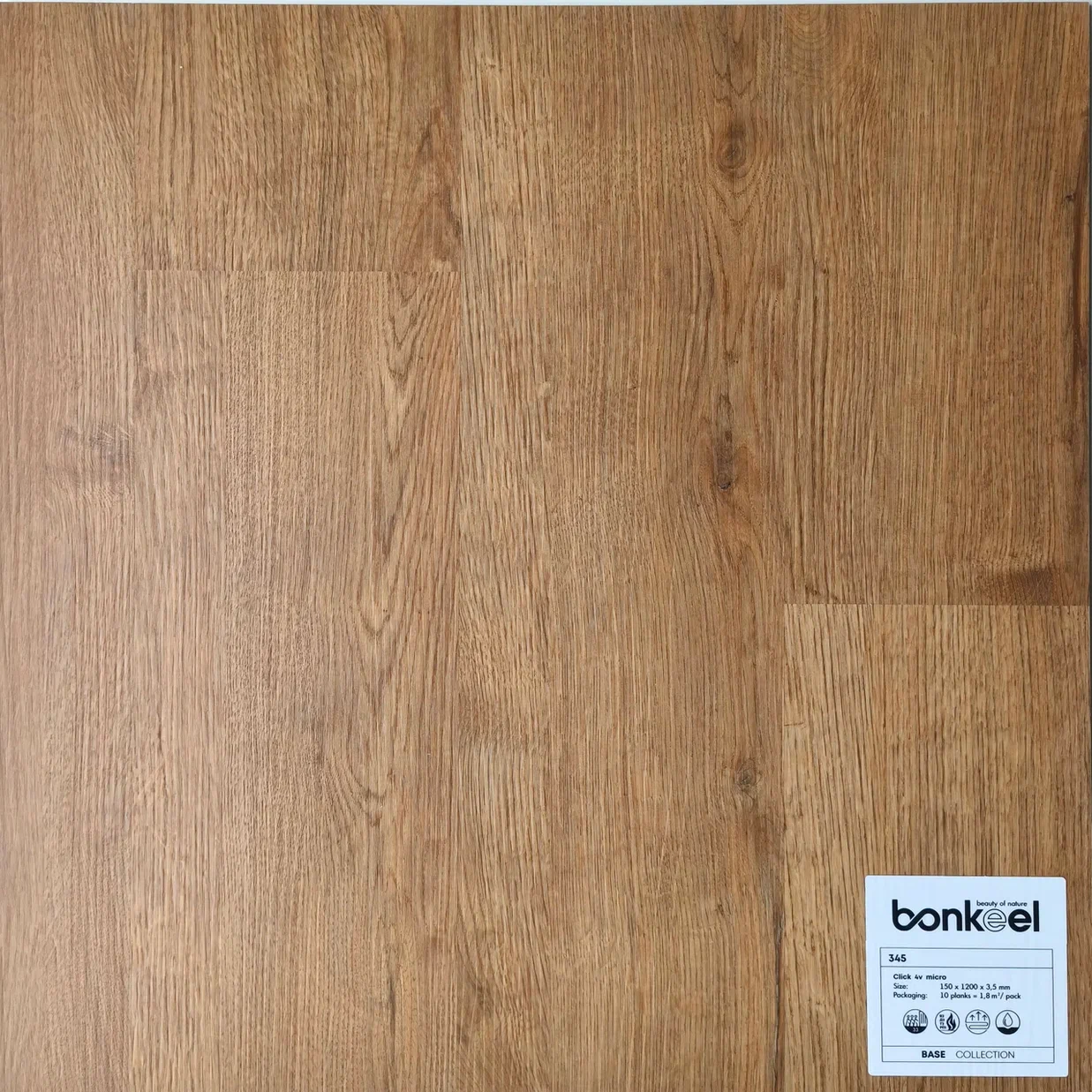 Плитка ПВХ "Bonkeel" Base New 345 (1220*150*3,5 мм) — купить в Березниках