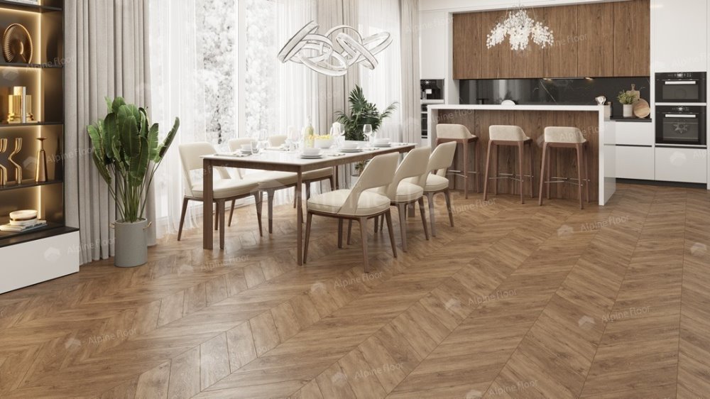 LVT плитка "Alpine Floor" Гевуина (555*127*2,5 мм) — купить в Березниках