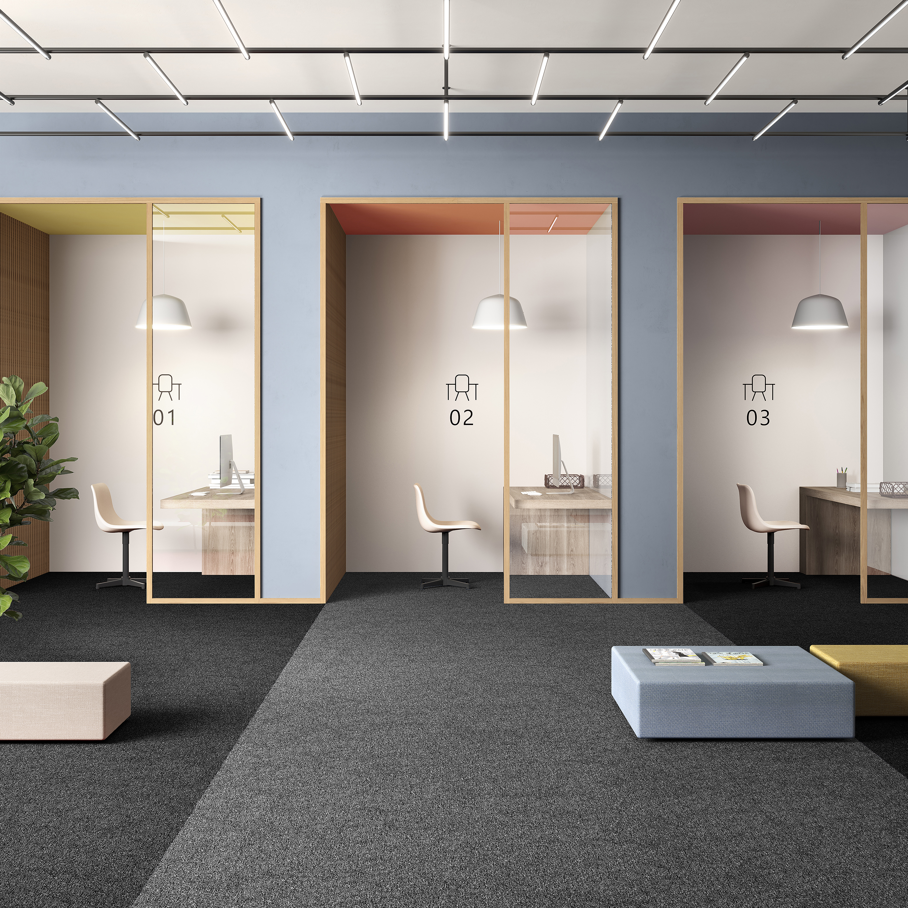 Ковровая плитка Medusa Tile 98 (500*500*5 мм) — купить в Березниках