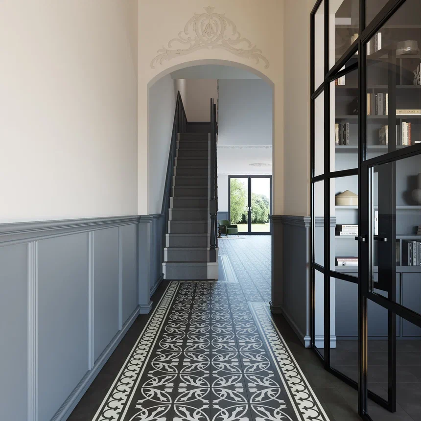 Кварцвиниловая плитка "Invictus" Victorian Deco Charcoal (229*229*2,5мм) — купить в Березниках