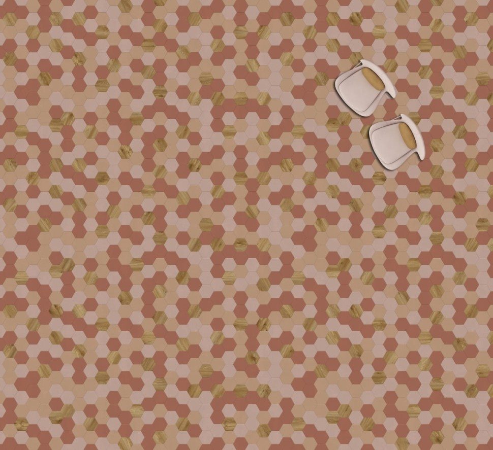 Виниловая плитка "Moduleo" Moods Hexagon 350 (226,32*196*2,5 мм) — купить в Березниках